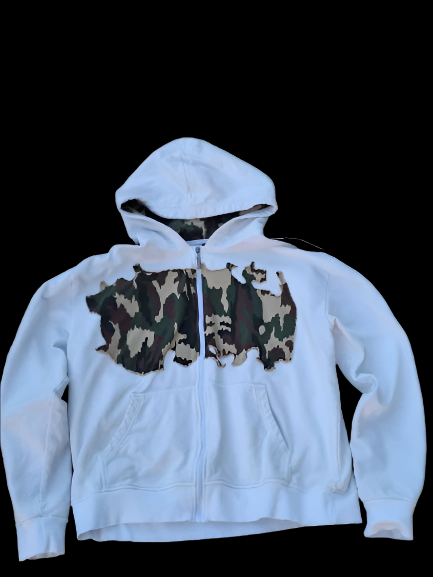 "08 Zipup" White